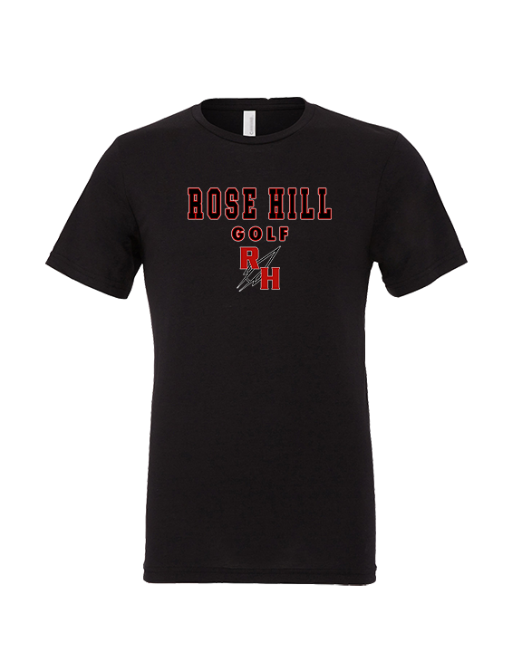 Rose Hill HS Golf Block - Tri - Blend Shirt