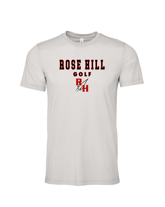 Rose Hill HS Golf Block - Tri - Blend Shirt