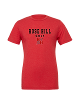 Rose Hill HS Golf Block - Tri - Blend Shirt