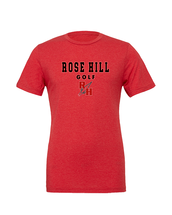 Rose Hill HS Golf Block - Tri - Blend Shirt