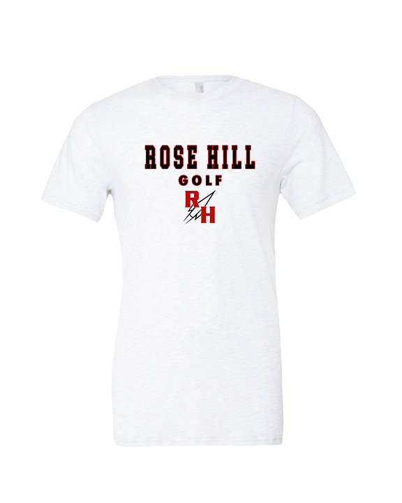 Rose Hill HS Golf Block - Tri - Blend Shirt