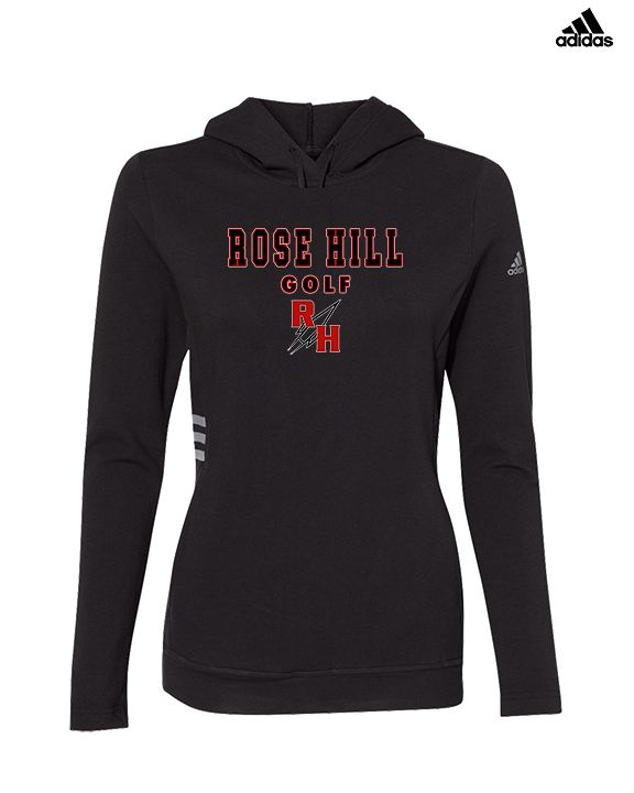 Rose Hill HS Golf Block - Womens Adidas Hoodie