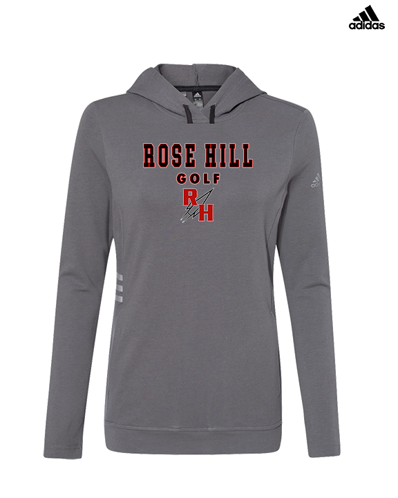 Rose Hill HS Golf Block - Womens Adidas Hoodie