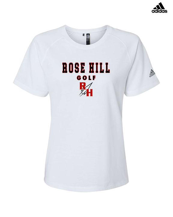 Rose Hill HS Golf Block - Womens Adidas Performance Shirt