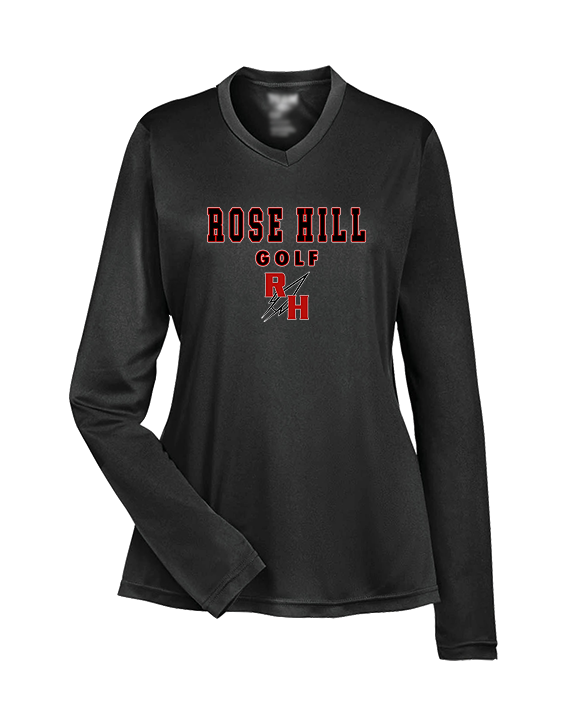 Rose Hill HS Golf Block - Womens Performance Longsleeve