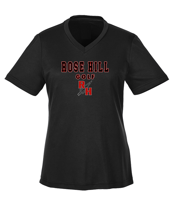 Rose Hill HS Golf Block - Womens Performance Shirt