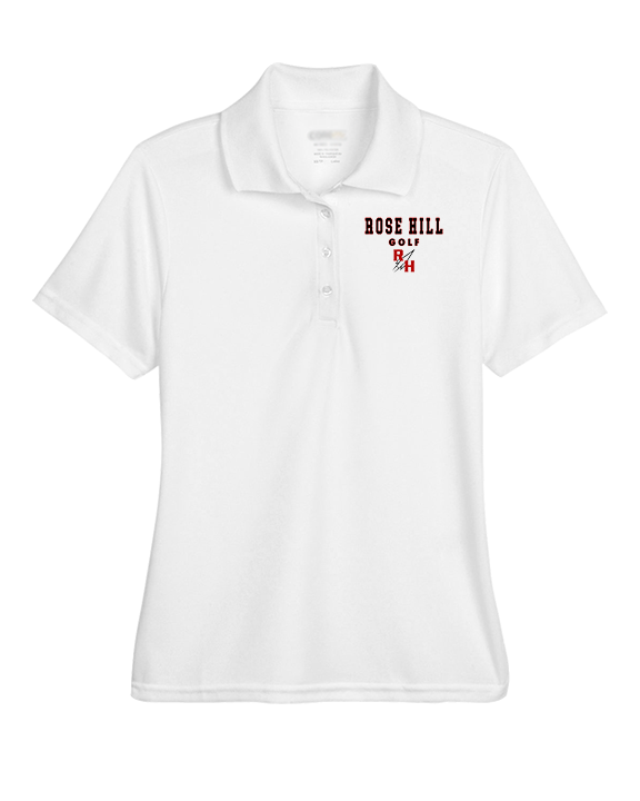 Rose Hill HS Golf Block - Womens Polo