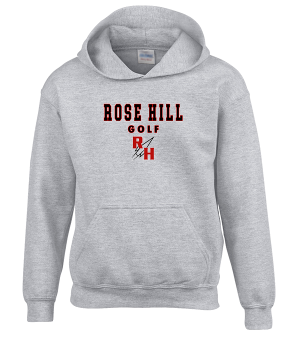 Rose Hill HS Golf Block - Youth Hoodie