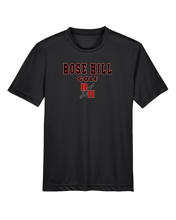 Rose Hill HS Golf Block - Youth Performance Shirt