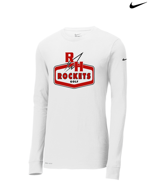 Rose Hill HS Golf Board - Mens Nike Longsleeve