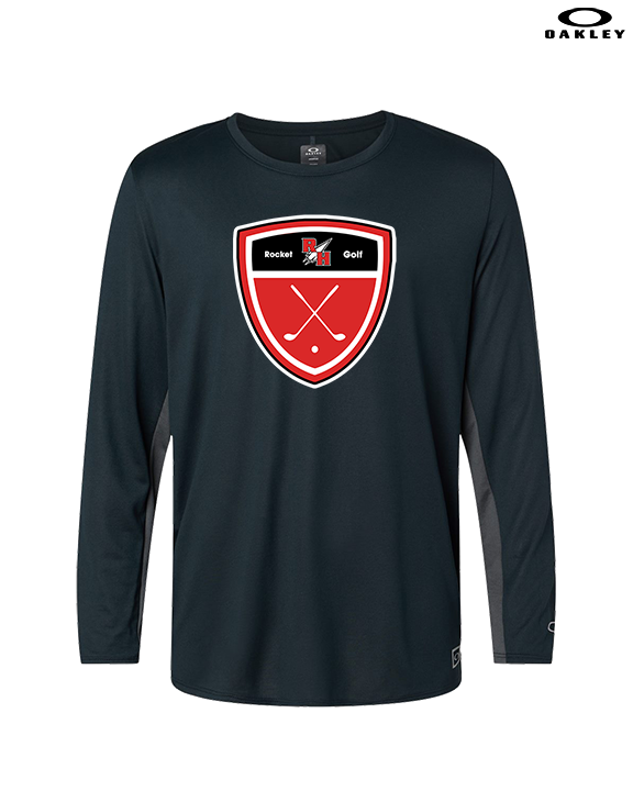 Rose Hill HS Golf Crest - Mens Oakley Longsleeve