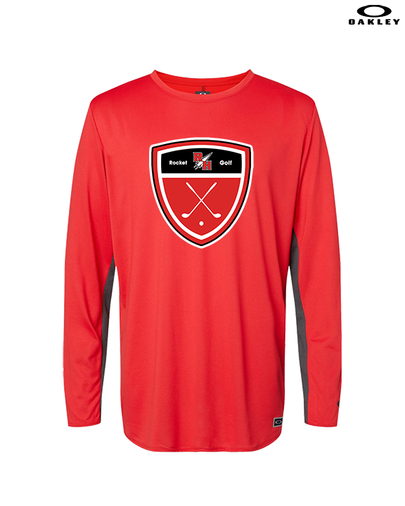 Rose Hill HS Golf Crest - Mens Oakley Longsleeve