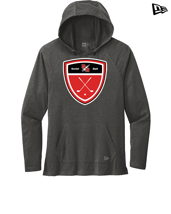 Rose Hill HS Golf Crest - New Era Tri-Blend Hoodie