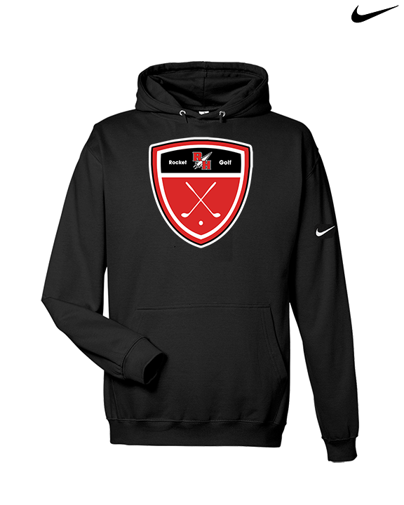 Rose Hill HS Golf Crest - Nike Club Fleece Hoodie