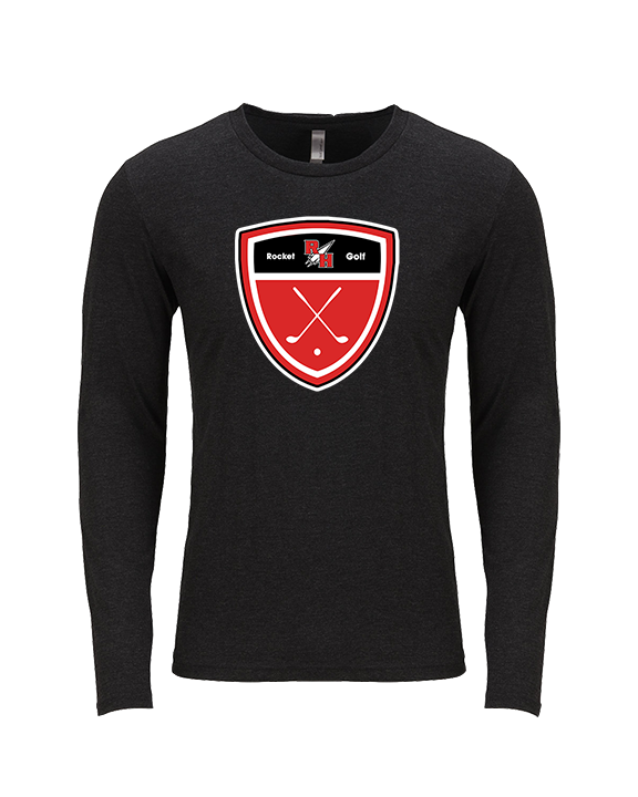 Rose Hill HS Golf Crest - Tri-Blend Long Sleeve