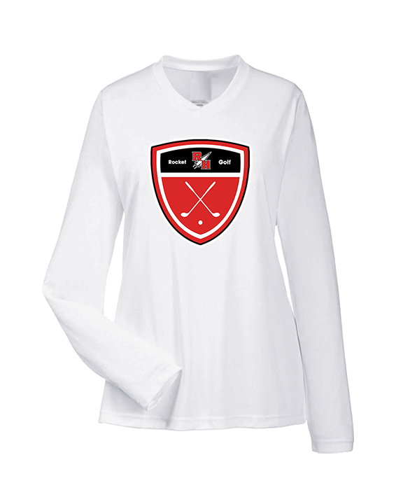 Rose Hill HS Golf Crest - Womens Performance Longsleeve