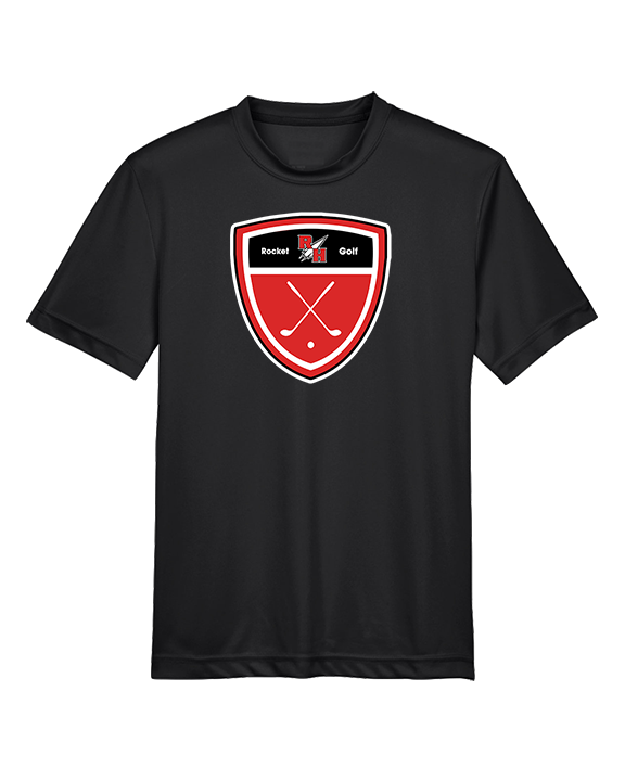 Rose Hill HS Golf Crest - Youth Performance T-Shirt