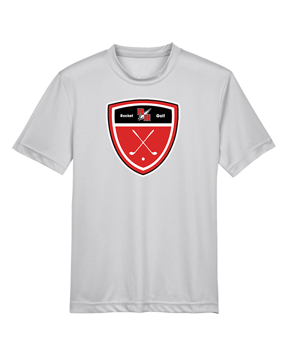 Rose Hill HS Golf Crest - Youth Performance T-Shirt