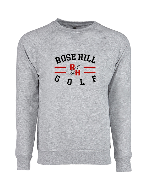 Rose Hill HS Golf Curve - Crewneck Sweatshirt