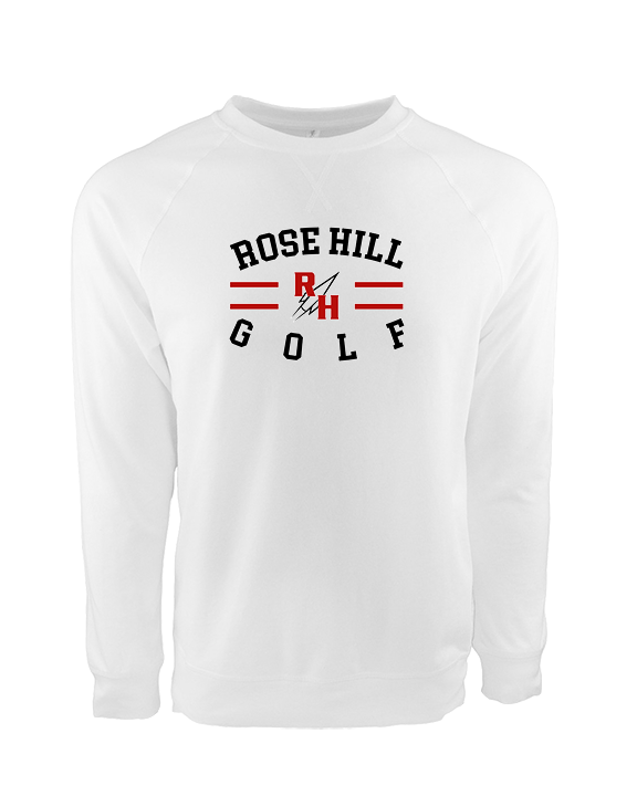 Rose Hill HS Golf Curve - Crewneck Sweatshirt