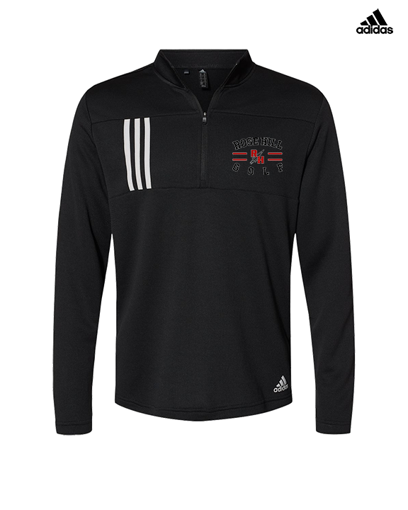 Rose Hill HS Golf Curve - Mens Adidas Quarter Zip