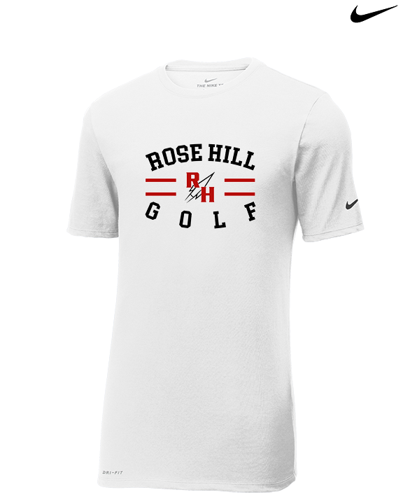 Rose Hill HS Golf Curve - Mens Nike Cotton Poly Tee