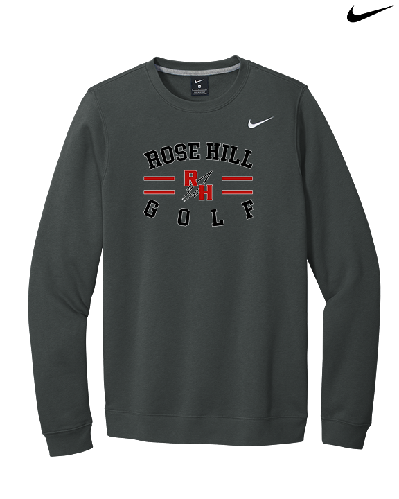 Rose Hill HS Golf Curve - Mens Nike Crewneck