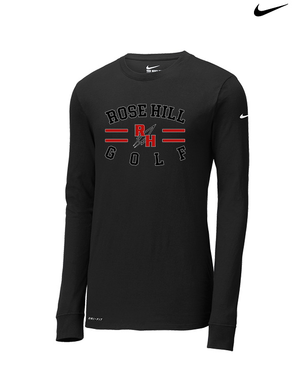 Rose Hill HS Golf Curve - Mens Nike Longsleeve