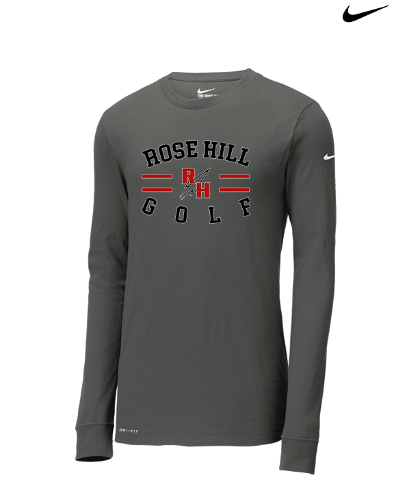 Rose Hill HS Golf Curve - Mens Nike Longsleeve