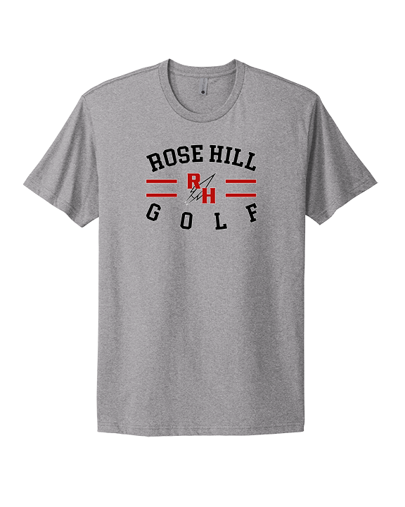 Rose Hill HS Golf Curve - Mens Select Cotton T-Shirt
