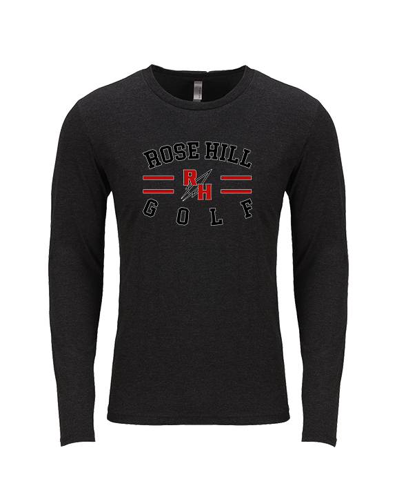 Rose Hill HS Golf Curve - Tri - Blend Long Sleeve