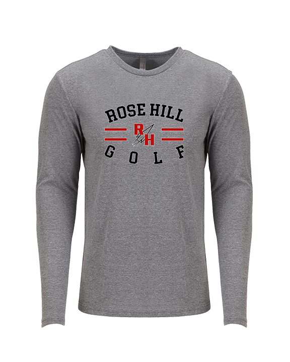Rose Hill HS Golf Curve - Tri - Blend Long Sleeve