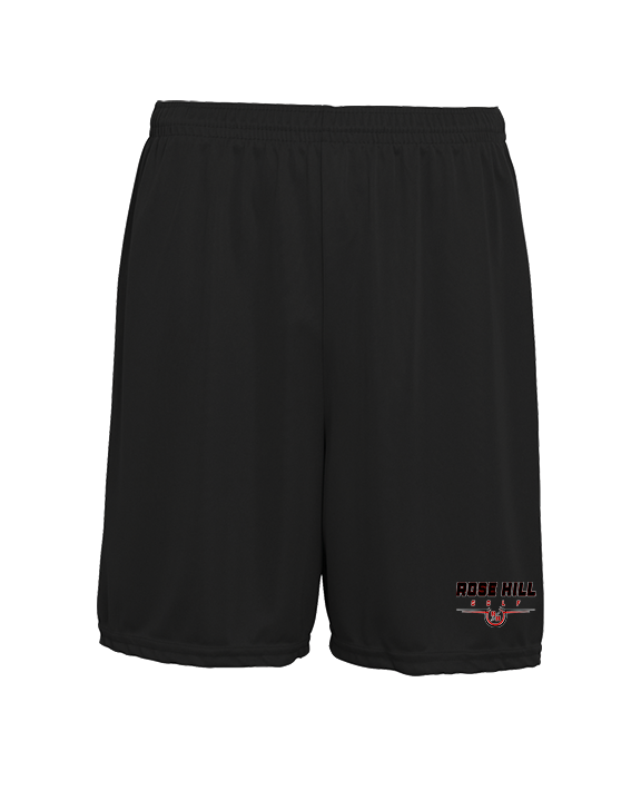 Rose Hill HS Golf Design - Mens 7inch Training Shorts