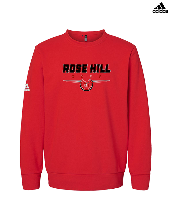 Rose Hill HS Golf Design - Mens Adidas Crewneck