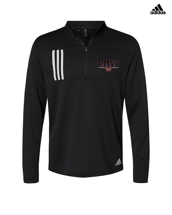 Rose Hill HS Golf Design - Mens Adidas Quarter Zip