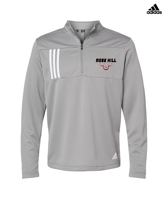 Rose Hill HS Golf Design - Mens Adidas Quarter Zip