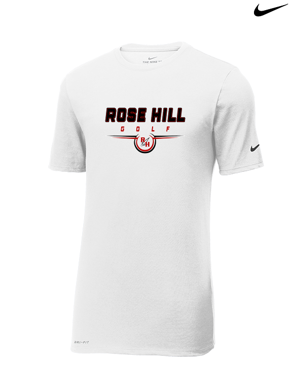 Rose Hill HS Golf Design - Mens Nike Cotton Poly Tee