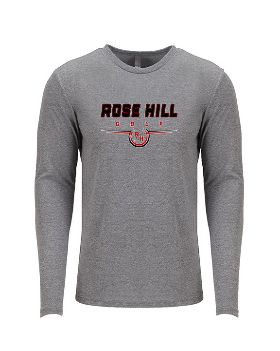 Rose Hill HS Golf Design - Tri - Blend Long Sleeve