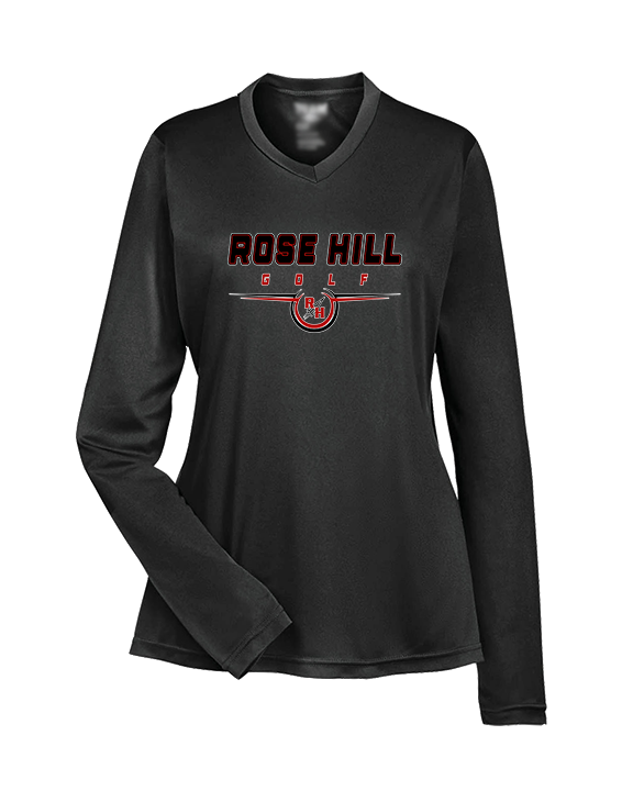 Rose Hill HS Golf Design - Womens Performance Longsleeve