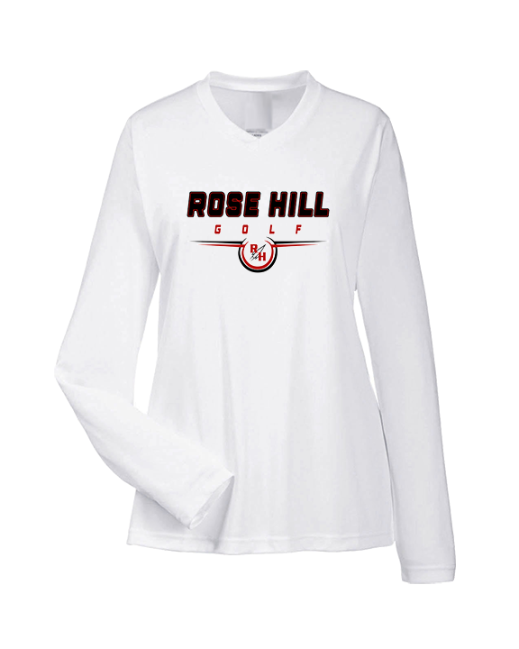 Rose Hill HS Golf Design - Womens Performance Longsleeve