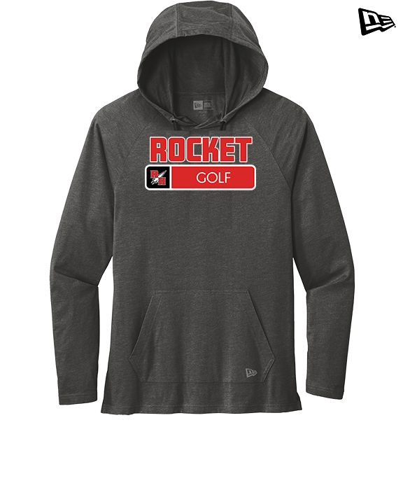 Rose Hill HS Golf Pennant - New Era Tri-Blend Hoodie