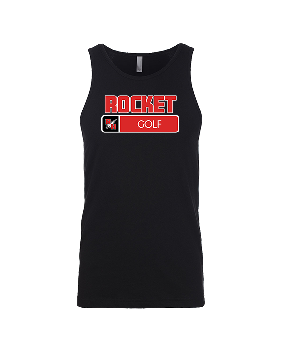 Rose Hill HS Golf Pennant - Mens Tank Top