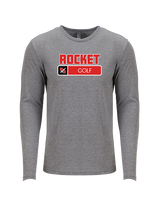 Rose Hill HS Golf Pennant - Tri-Blend Long Sleeve