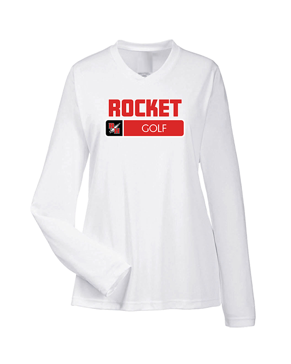 Rose Hill HS Golf Pennant - Womens Performance Longsleeve