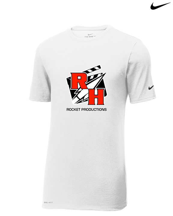 Rose Hill HS Rocket Productions - Mens Nike Cotton Poly Tee