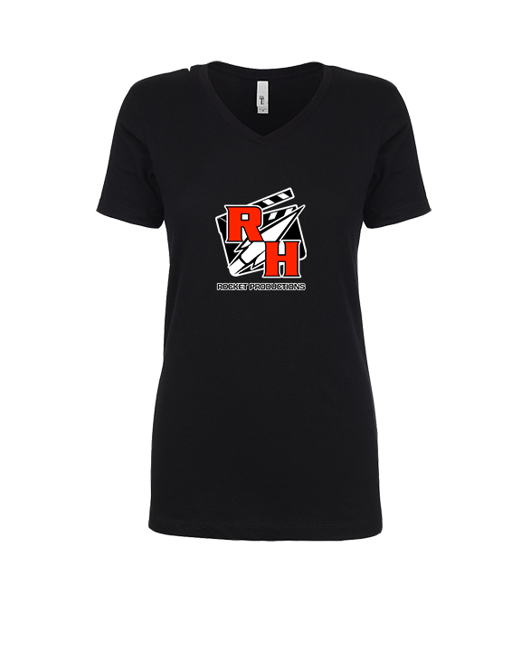 Rose Hill HS Rocket Productions - Womens V-Neck