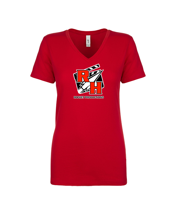 Rose Hill HS Rocket Productions - Womens V-Neck