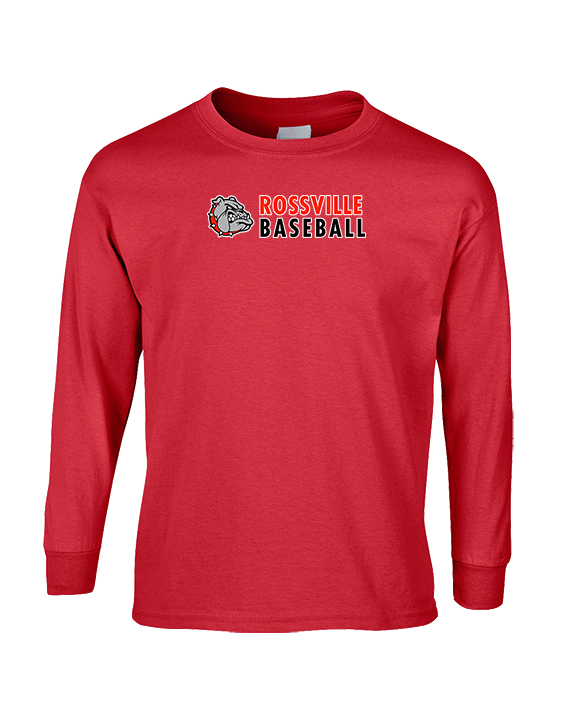 Rossville Dawgs 9U Baseball Basic - Cotton Longsleeve