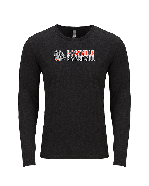 Rossville Dawgs 9U Baseball Basic - Tri-Blend Long Sleeve