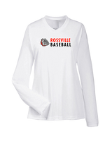 Rossville Dawgs 9U Baseball Basic - Womens Performance Longsleeve